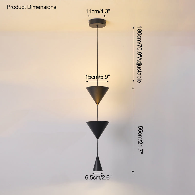 Olverai Unique Cone Pendant Light for Bedroom