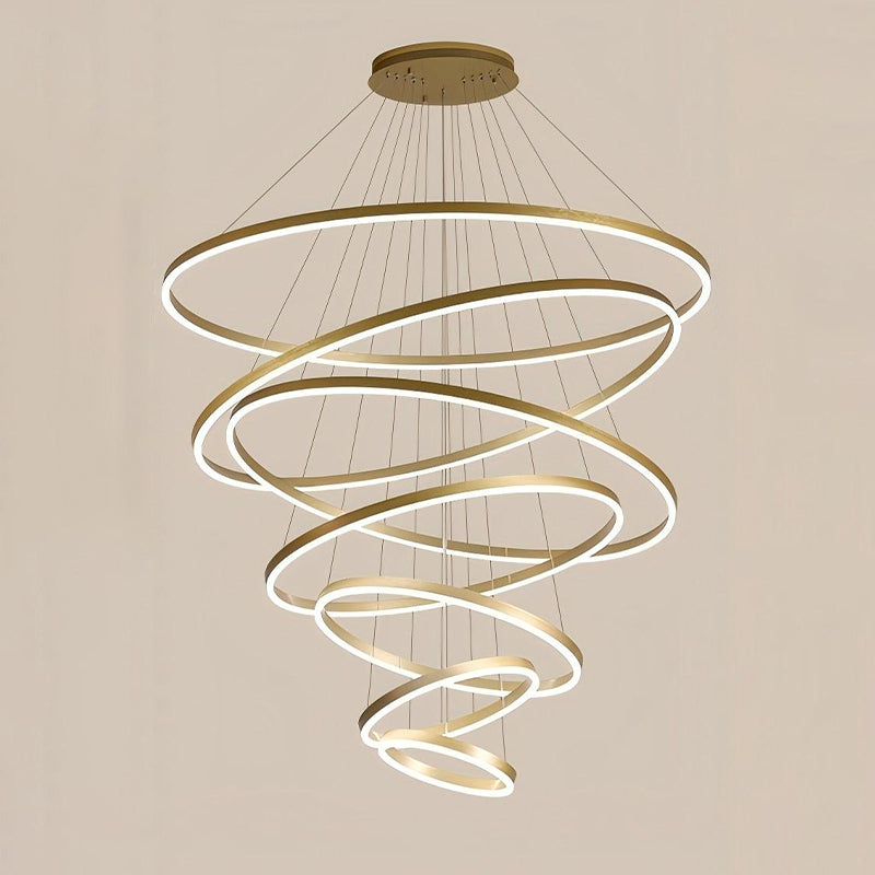 Olverai Tiered Ring LED Chandelier