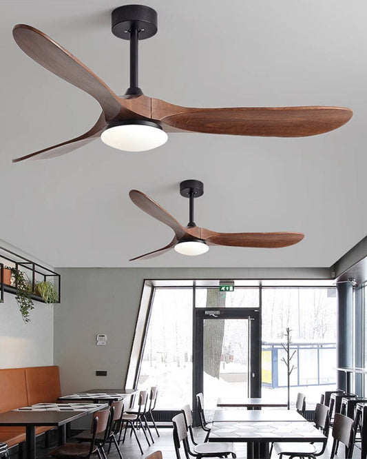 Olverai 52" Propeller Wood Ceiling Fan Lamp