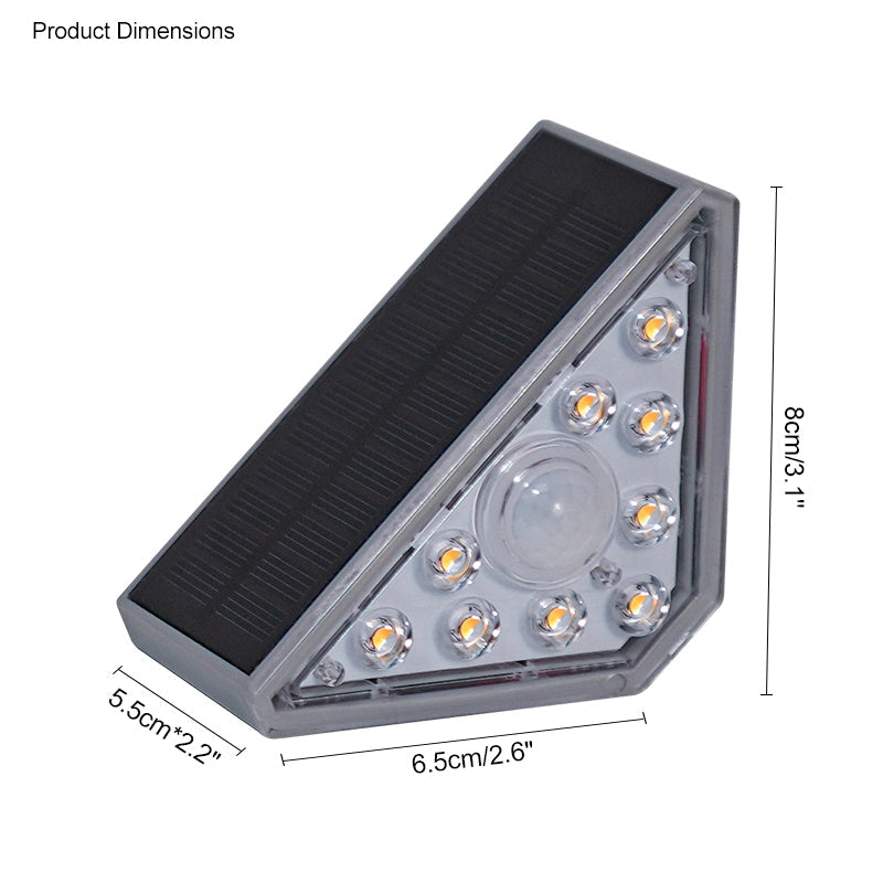 Olverai Solar Deck Light with Motion Detector
