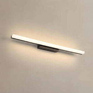 Arcato Minimalist Linear Vanity Wall Lamp – IP44 Metal in Black/Chrome Bathroom