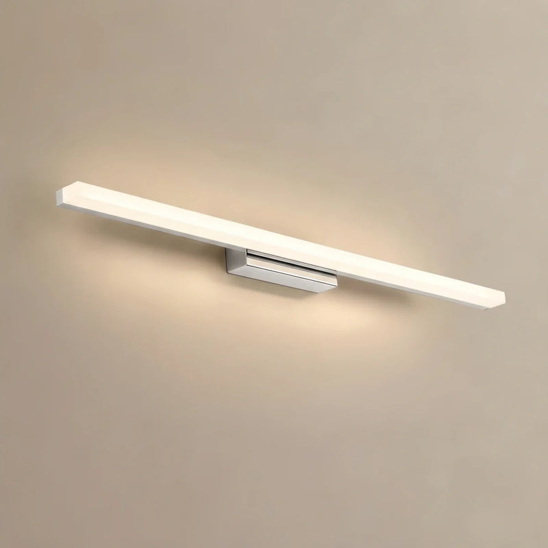 Arcato Minimalist Linear Vanity Wall Lamp – IP44 Metal in Black/Chrome Bathroom
