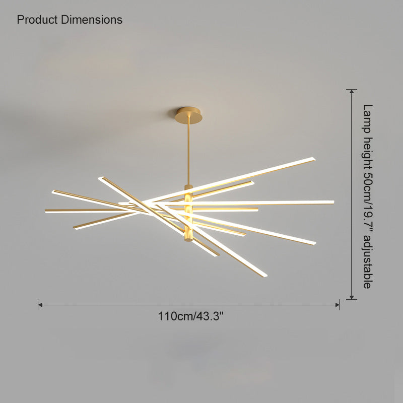 Olverai Adjustable Linear Led Chandelier