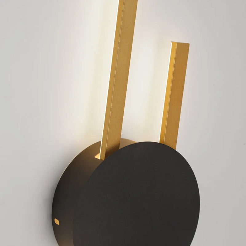 Modern Wall Lamp Metal Linear Living Room