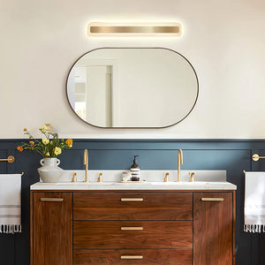 OLVERAI Calista Gold Rectangular LED Vanity Light