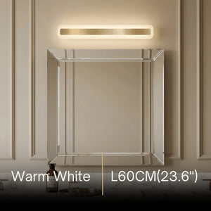 OLVERAI Calista Gold Rectangular LED Vanity Light