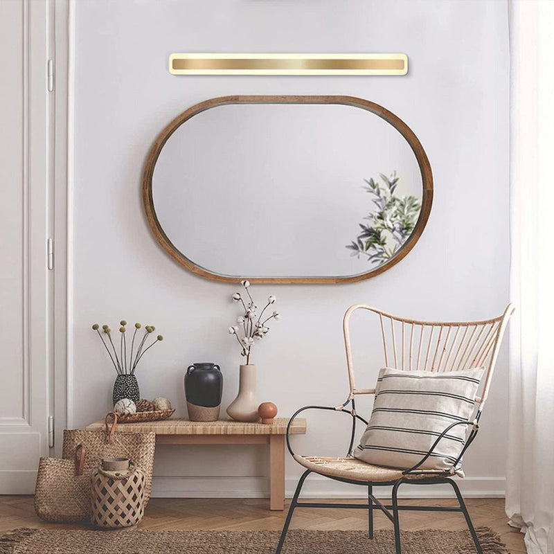 OLVERAI Calista Gold Rectangular LED Vanity Light