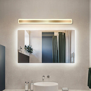 OLVERAI Calista Gold Rectangular LED Vanity Light