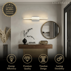 Arcato Modern Silver Vanity Light