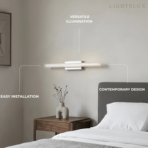 Arcato Modern Silver Vanity Light