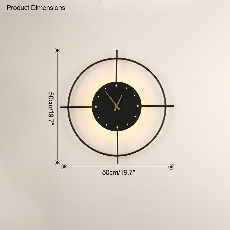 Olverai Wall Clock with Led Light