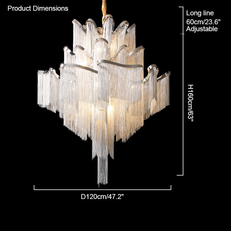 Olverai Fringe Tiered Chandelier