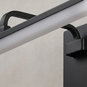 Arcato Modern Vanity Light – Horizontal Light Bar in Matte Black/Brushed Gold for Bathroom