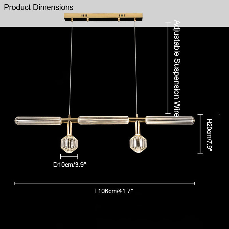 Olverai Cypher Vertical/Horizontal Glass Pendant light
