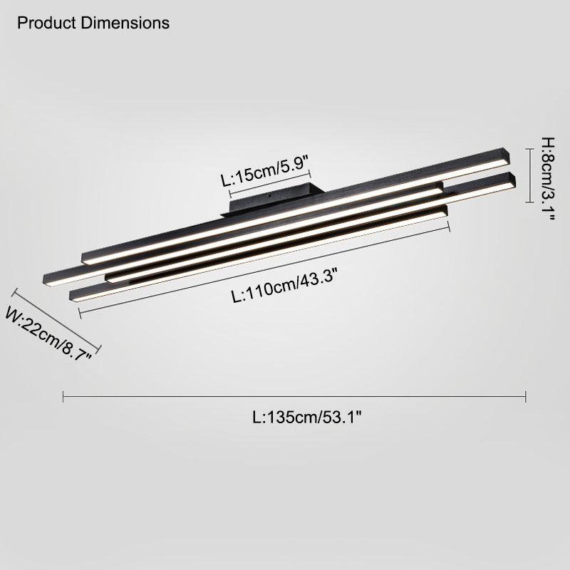 Olverai Wireless Linear Led Chandelier
