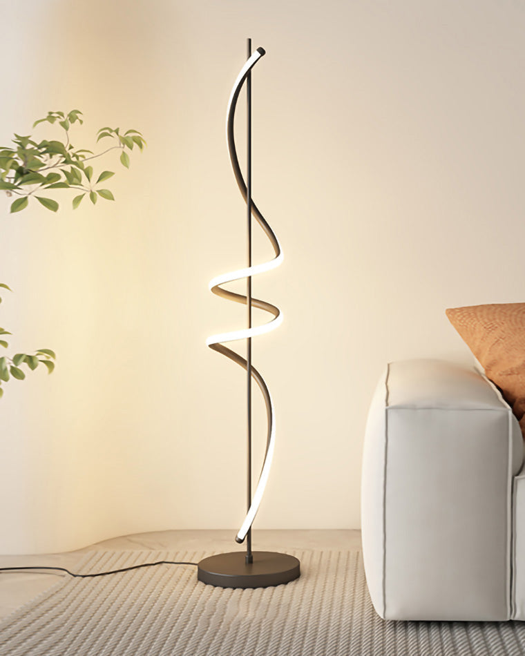 Olverai Dimmable Spiral Floor Lamp