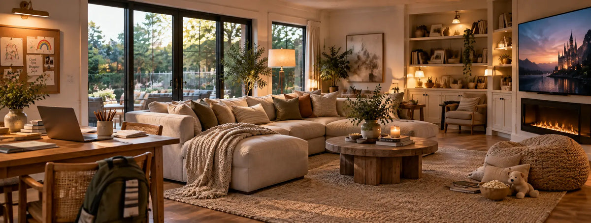 From Homework to Movie Night: Lighting a Family Room That Changes All Day