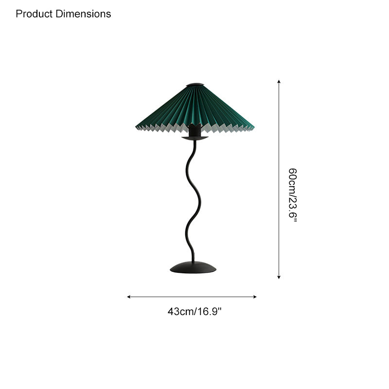 Olverai Wavy Pleated Table Lamp