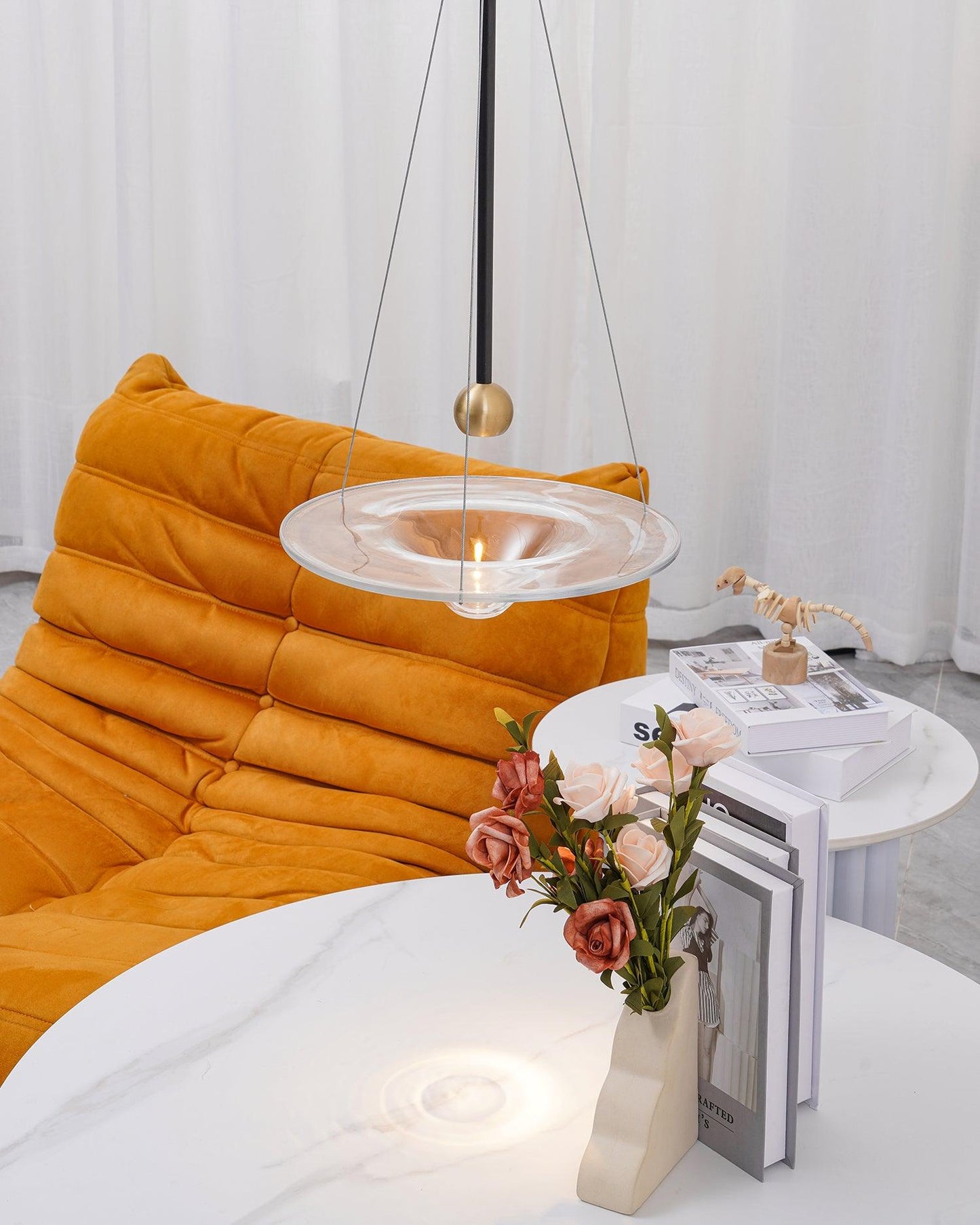Olverai Ripple Glass Pendant Light