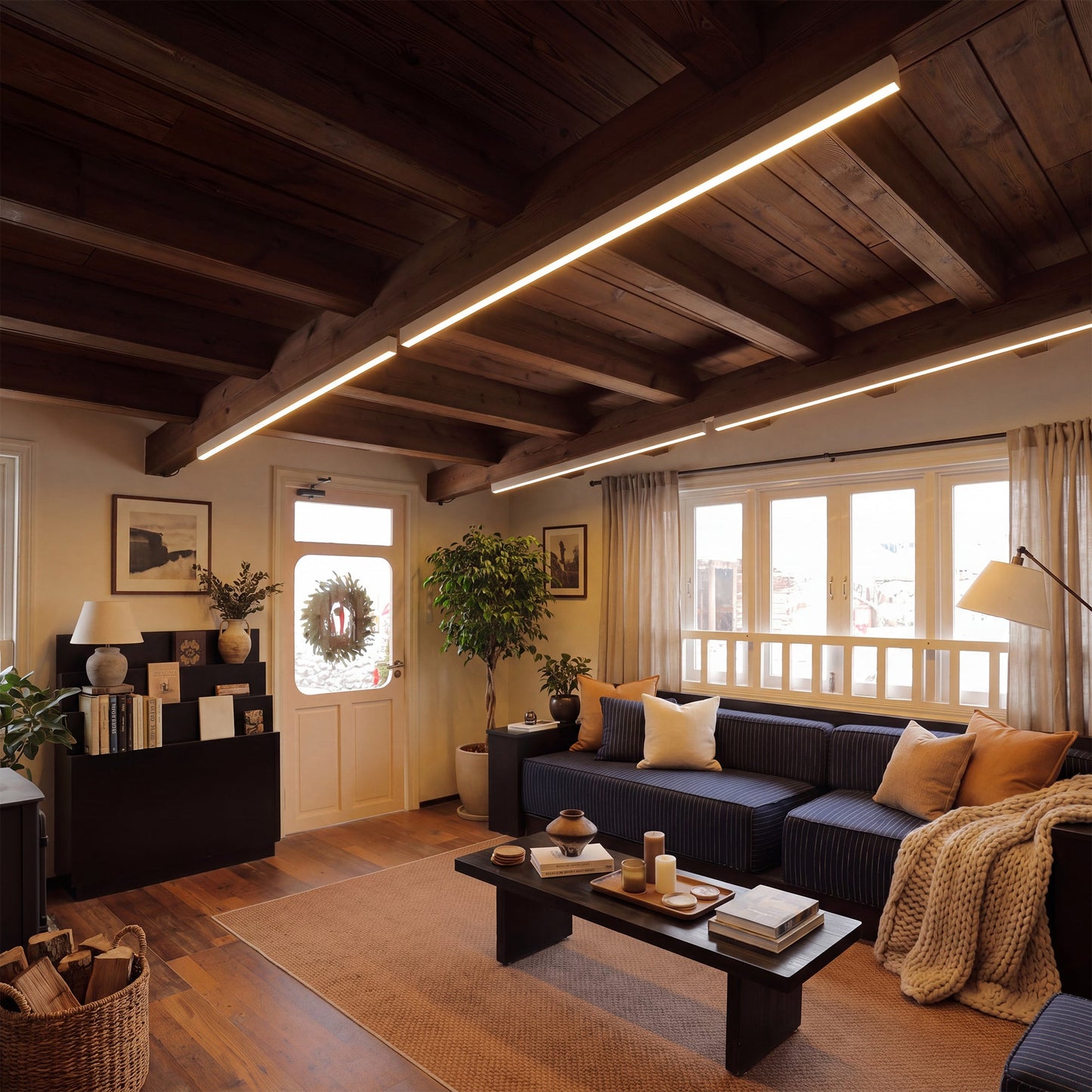 Olverai Dimmable Long Linear Ceiling Light