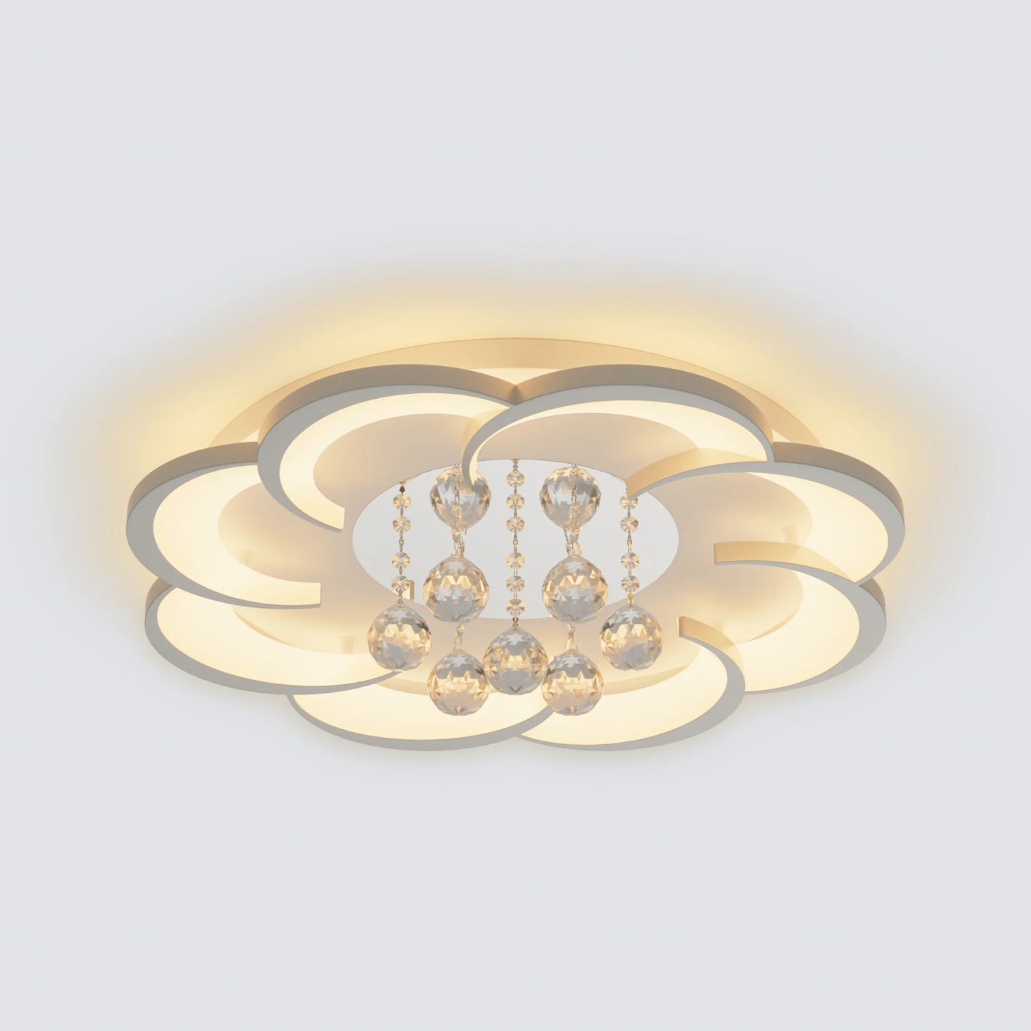 Olverai Big Flower Crystal Ceiling Light