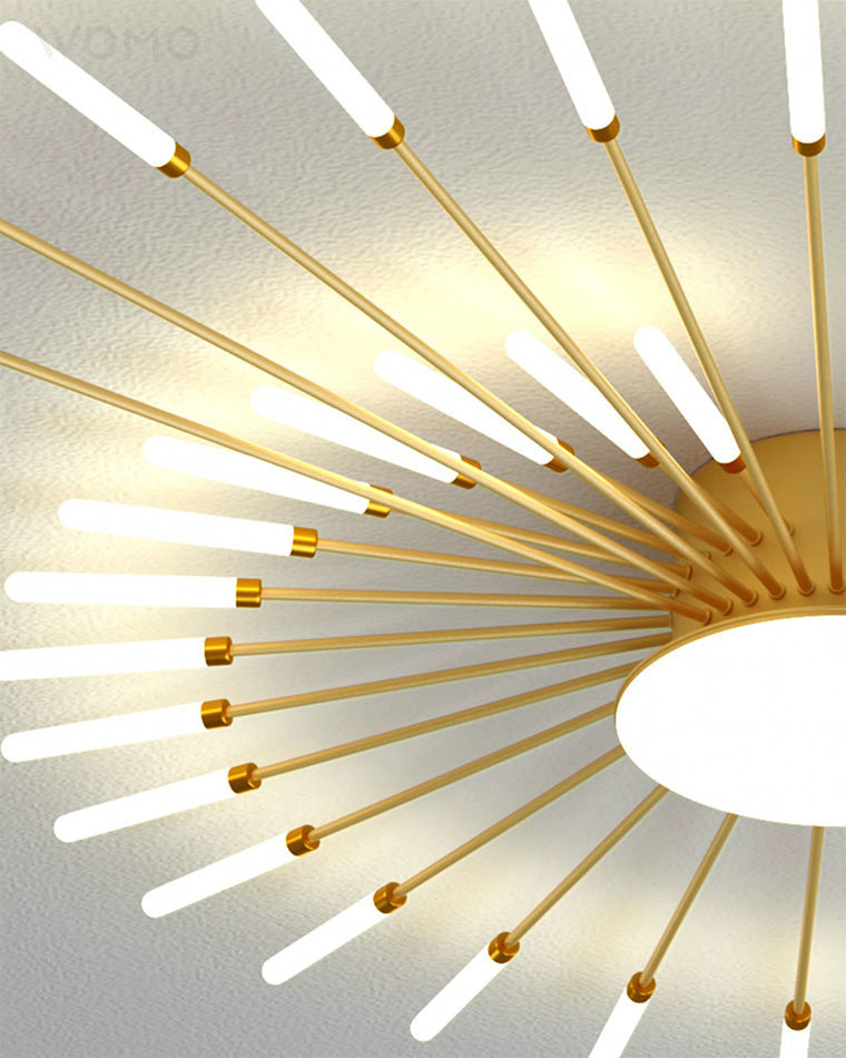 Olverai Firework Sunburst Flush Mount Ceiling Light