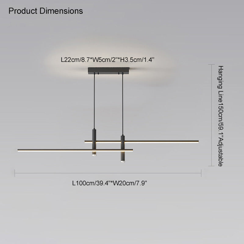 Olverai Spotlight Linear Pendant Light