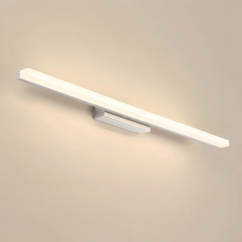 Arcato Minimalist Linear Vanity Wall Lamp – IP44 Metal in Black/Chrome Bathroom