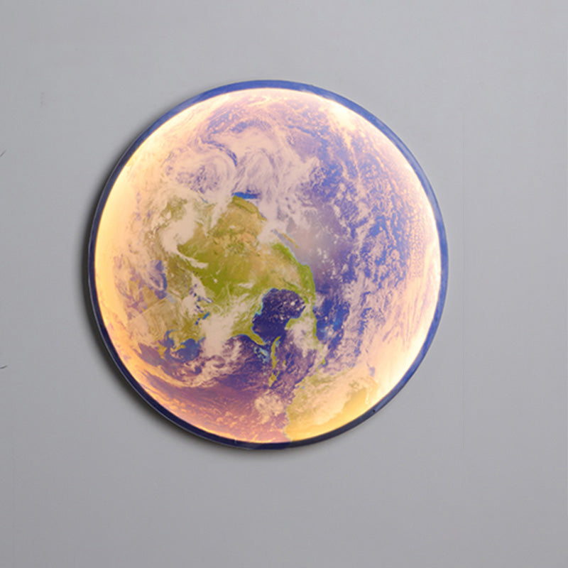 Olverai Moon/Earth Round Wall Sconce