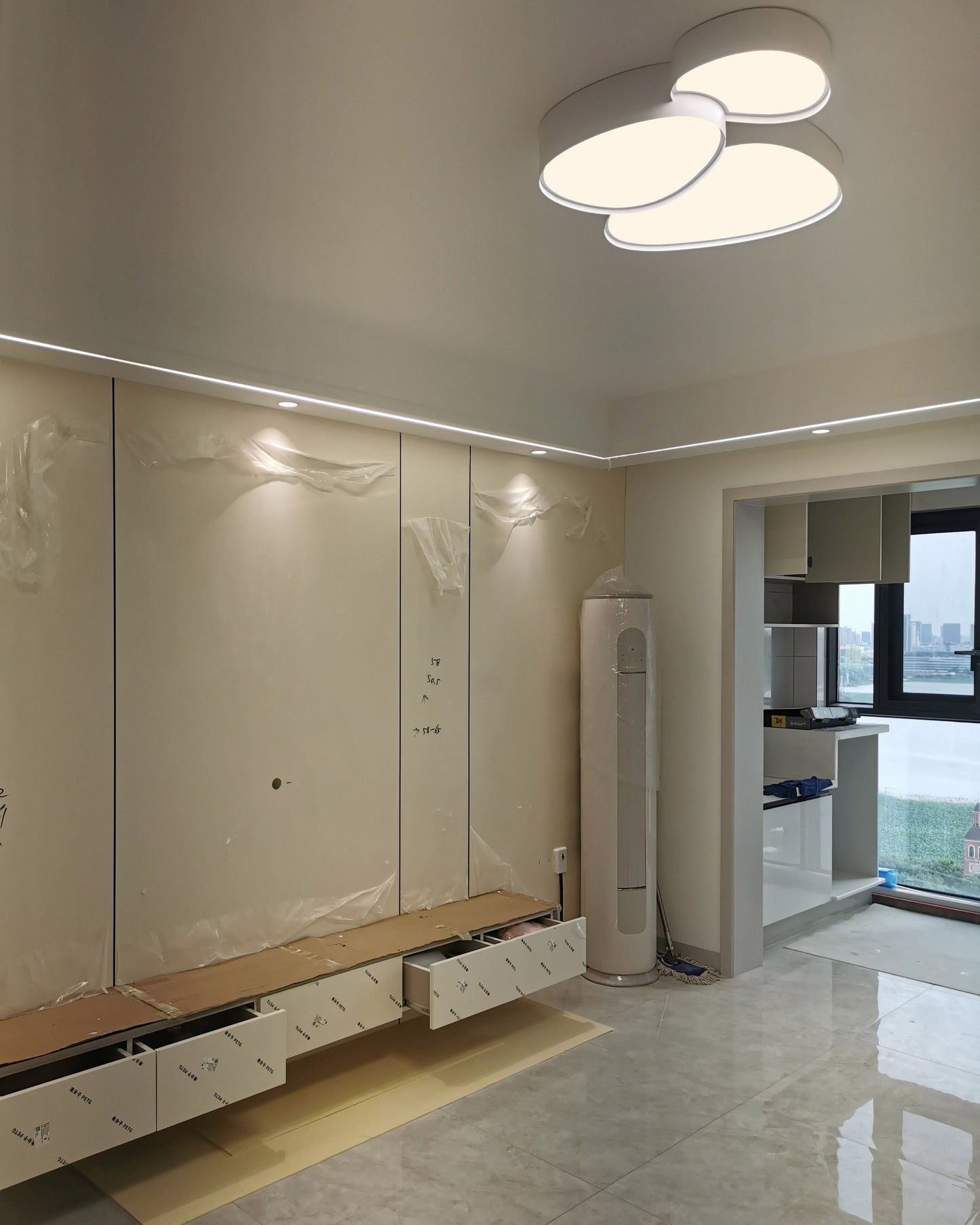 Olverai Modern Low Profile Flush Mount Ceiling Light