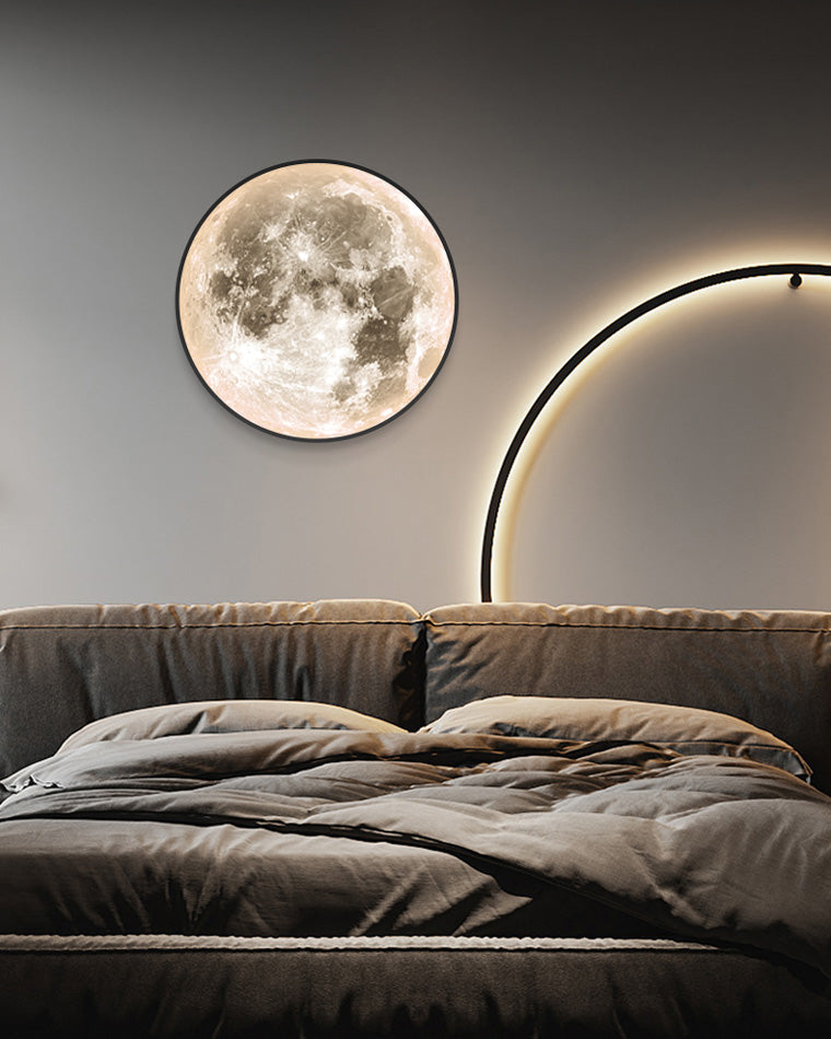Olverai Moon/Earth Round Wall Sconce