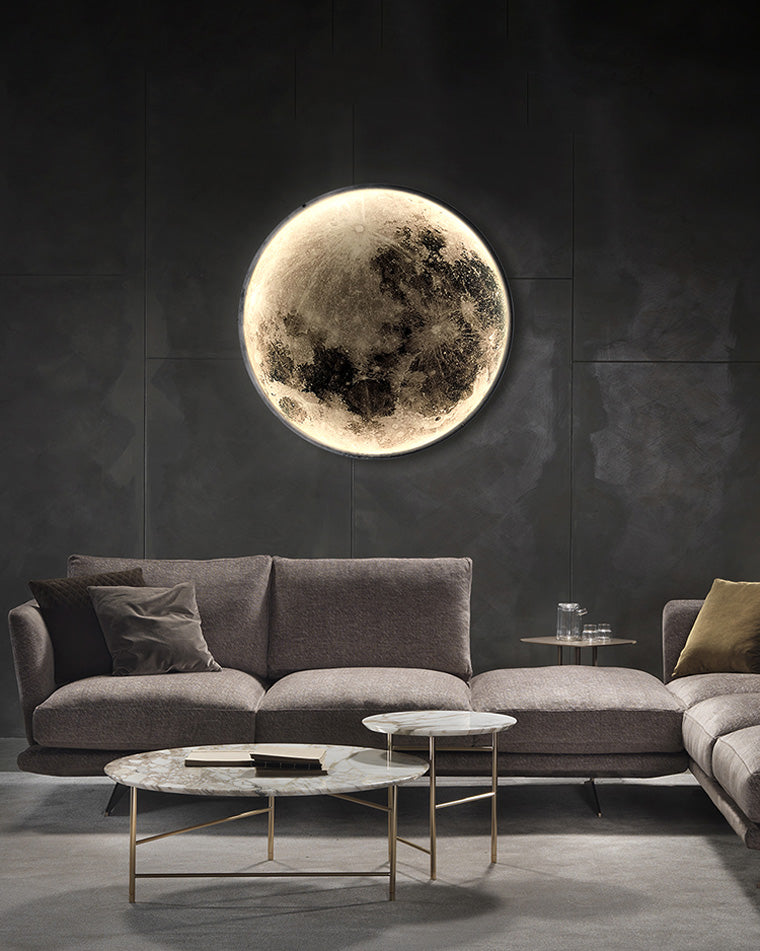 Olverai Moon/Earth Round Wall Sconce