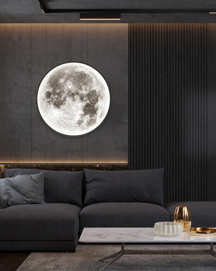 Olverai Moon/Earth Round Wall Sconce