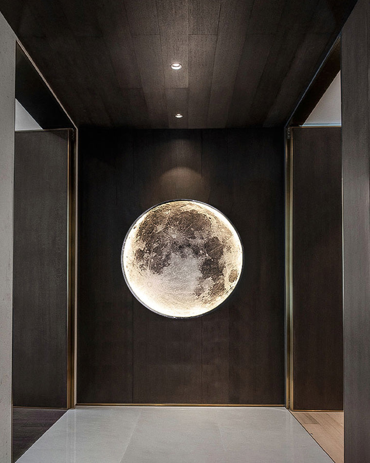 Olverai Moon/Earth Round Wall Sconce