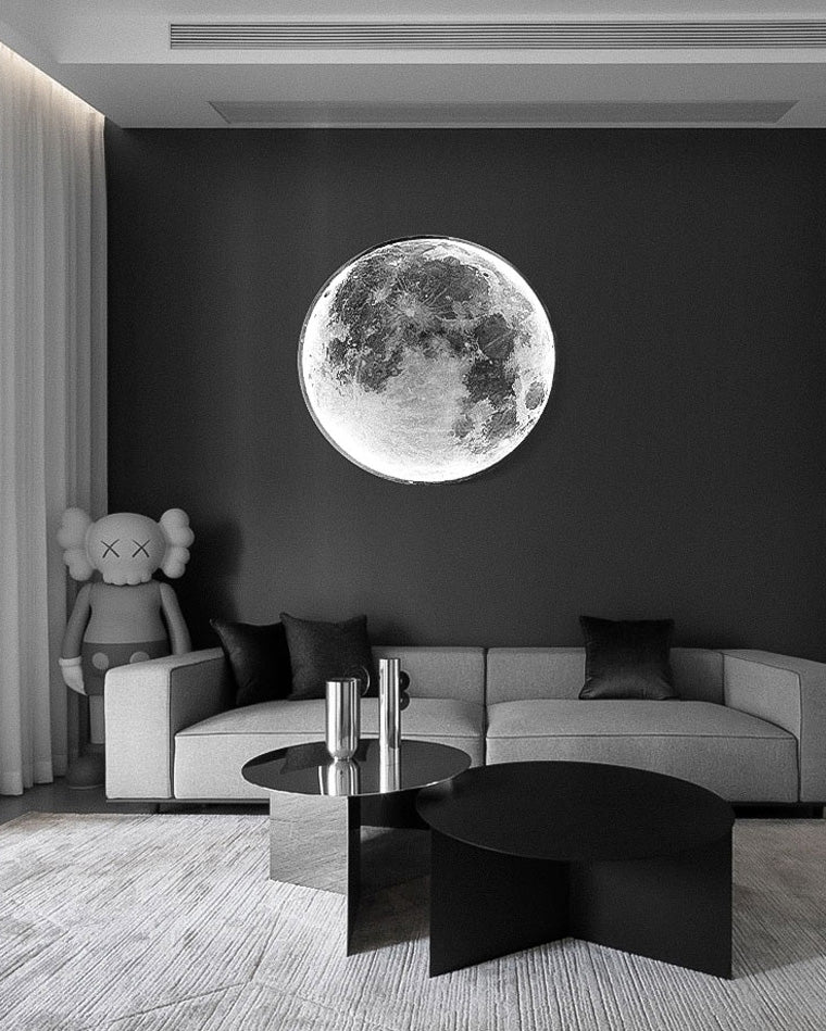Olverai Moon/Earth Round Wall Sconce