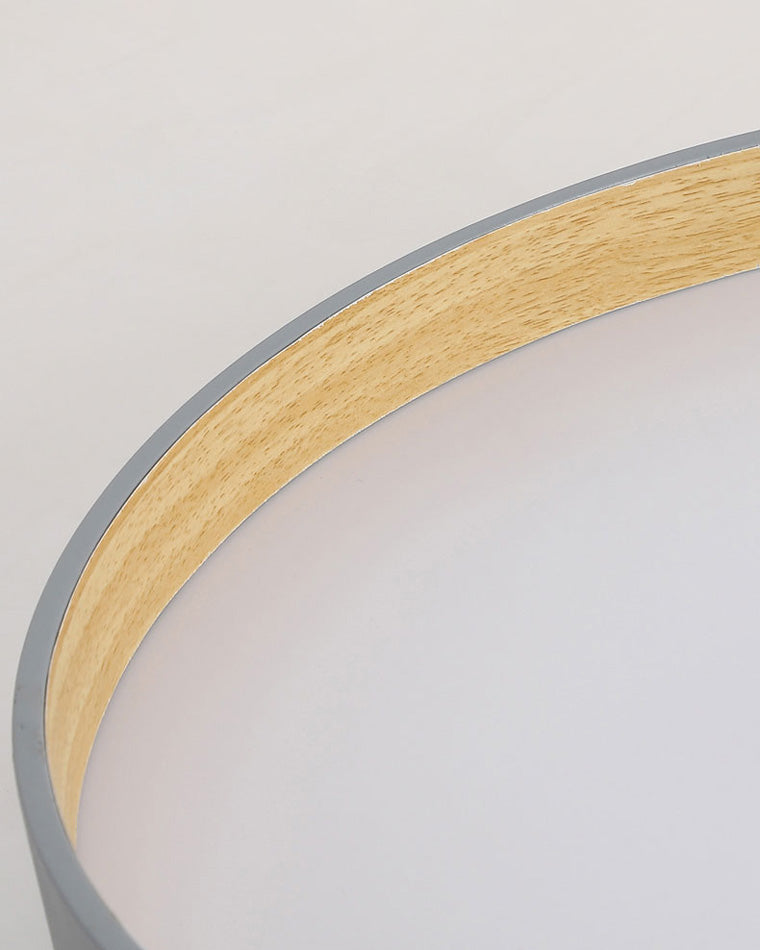 Olverai Oak Grain Round Ceiling Light