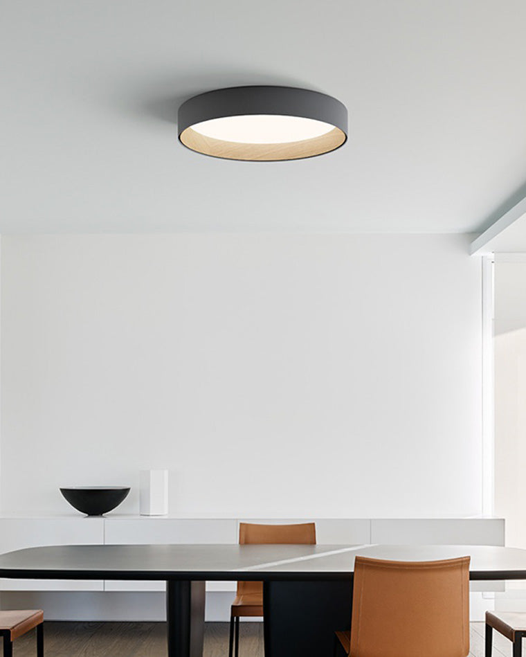 Olverai Oak Grain Round Ceiling Light