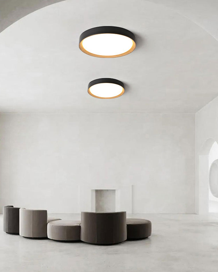 Olverai Oak Grain Round Ceiling Light