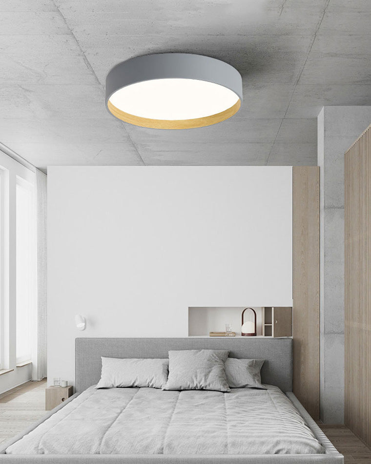 Olverai Oak Grain Round Ceiling Light
