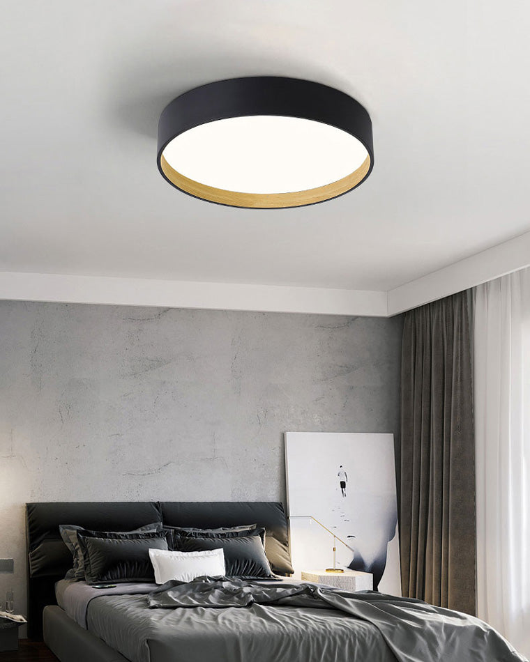 Olverai Oak Grain Round Ceiling Light