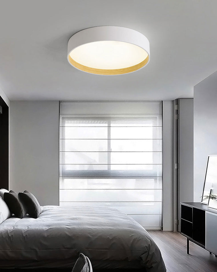 Olverai Oak Grain Round Ceiling Light