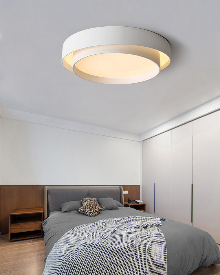 Olverai Round Drum Flush Mount Ceiling Light