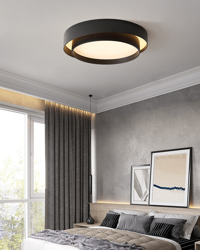 Olverai Round Drum Flush Mount Ceiling Light