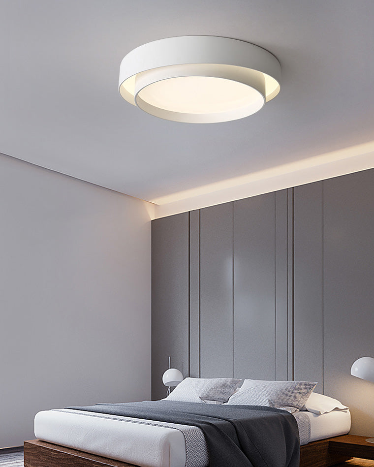 Olverai Round Drum Flush Mount Ceiling Light