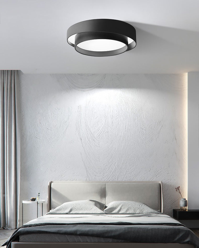 Olverai Round Drum Flush Mount Ceiling Light