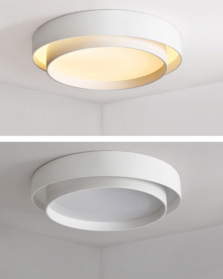 Olverai Round Drum Flush Mount Ceiling Light
