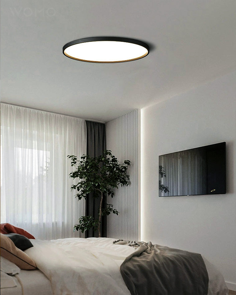 Olverai Flat Round Flush Mount Ceiling Light