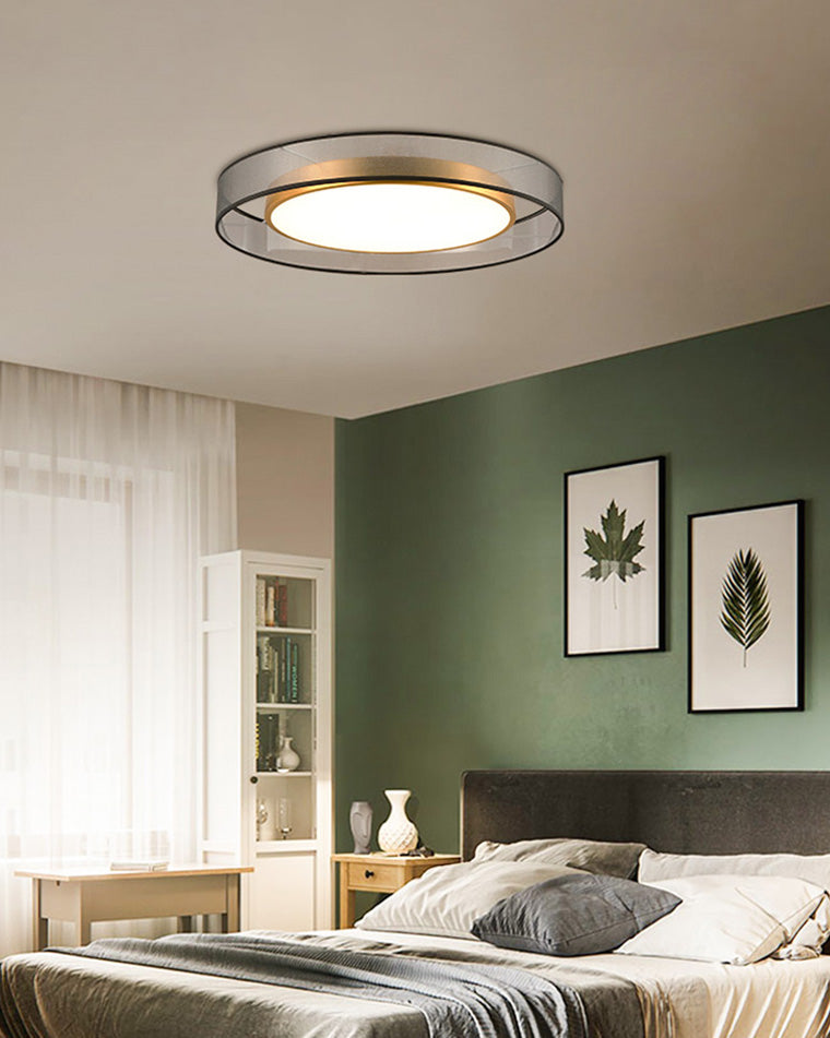 Olverai Fabric Round Ceiling Light
