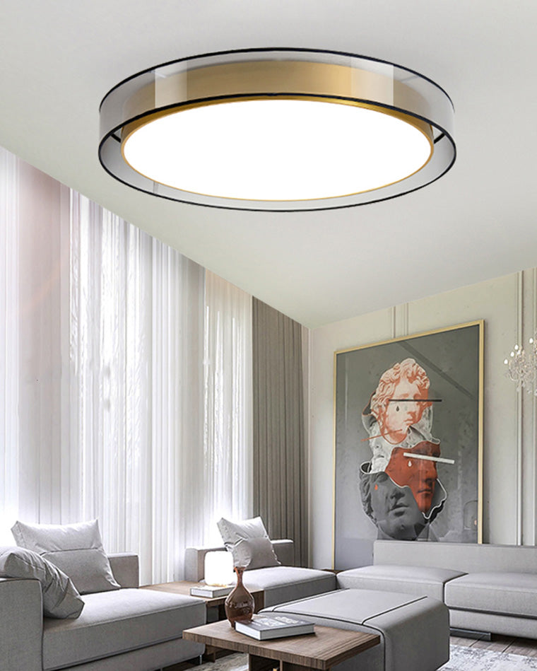 Olverai Fabric Round Ceiling Light