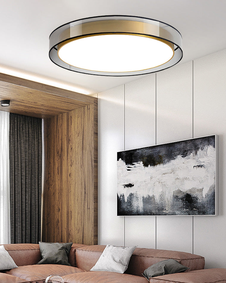 Olverai Fabric Round Ceiling Light